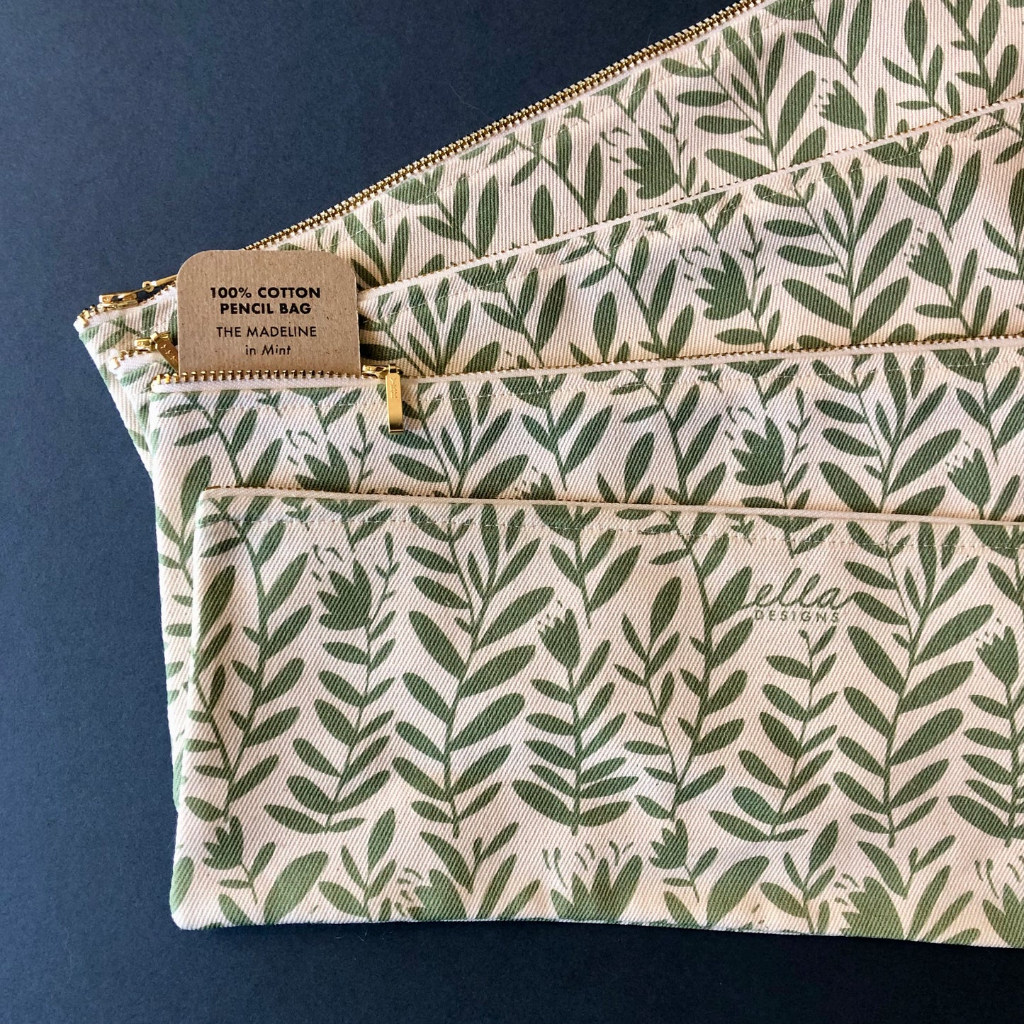 33cm Pencil Bags | Madeline in Mint