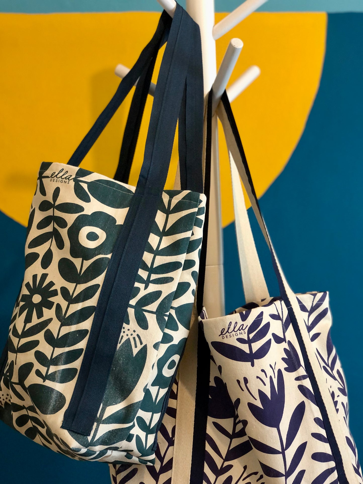 Klara Tote Bag in Deep Teal