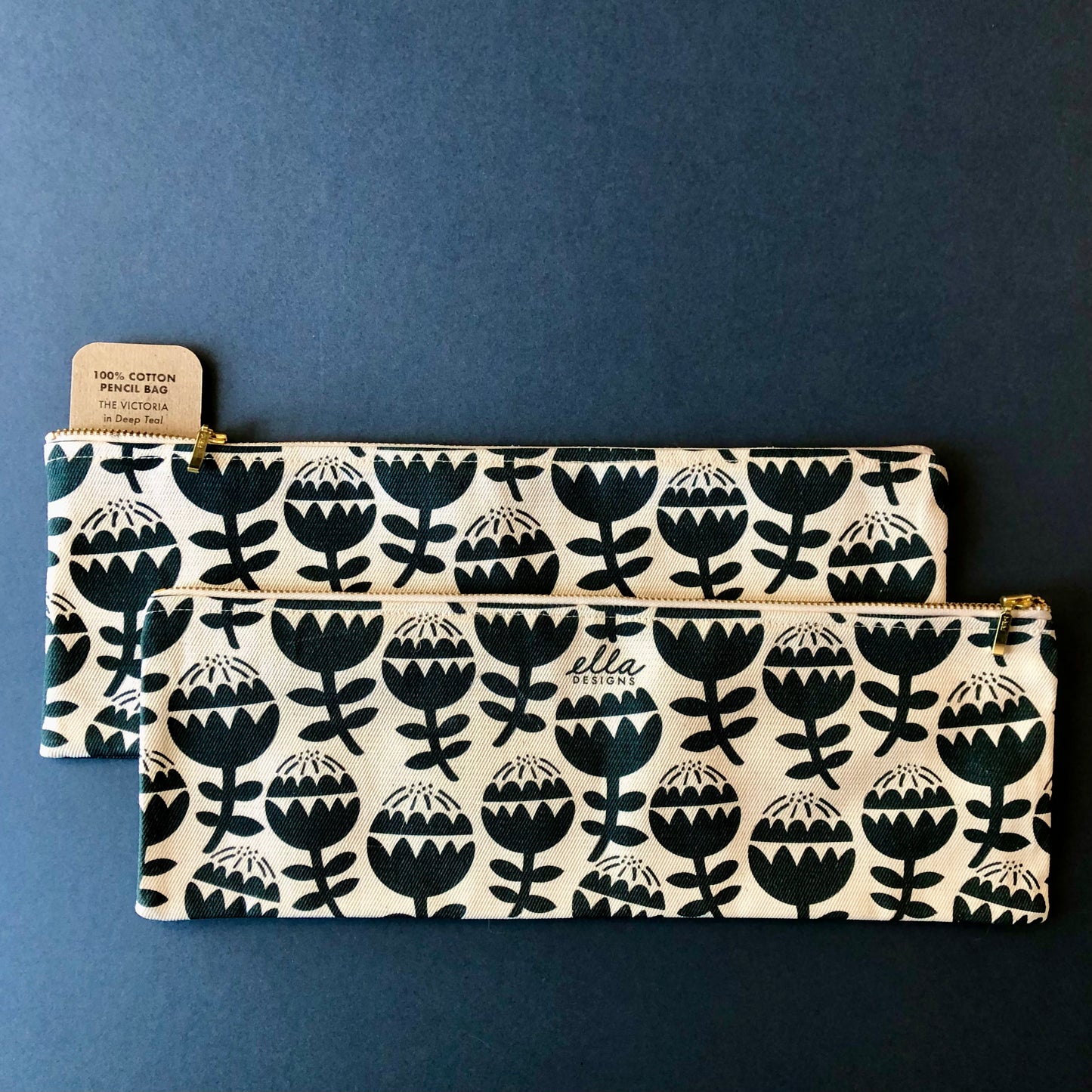 33cm Pencil Bags | Victoria in Deep Teal